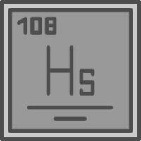 Hassium Vektor Symbol Design