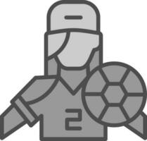 Fußballspieler-Vektor-Icon-Design vektor