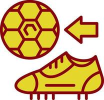 Fußballschuhe Vektor-Icon-Design vektor