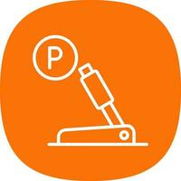 Parkplatz Bremse Vektor Symbol Design