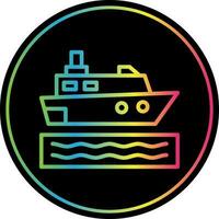 Kreuzfahrtschiff-Vektor-Icon-Design vektor