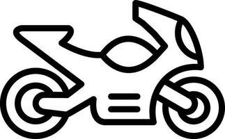 Motorrad-Vektor-Icon-Design vektor