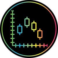 ljusstake Diagram vektor ikon design