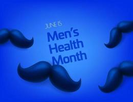 Juni ist der Weltmonat für Männergesundheit vektor