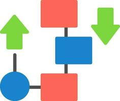 strömma diagram vektor ikon design