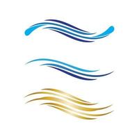 Wasser und Wellen Strand Vektor Logo und Symbole Vorlage Symbole App