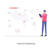 Internet-Marketing und Werbung vektor