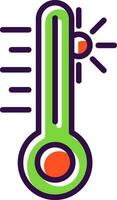 Thermometer-Vektor-Icon-Design vektor