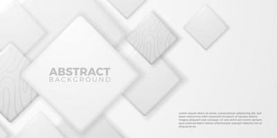 elegante Luxus kreative geometrische 3D geometrische Würfel quadratische Form mit weißem Hintergrund vektor