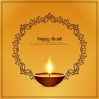 Abstrakter glücklicher Diwali künstlerischer Hintergrund vektor