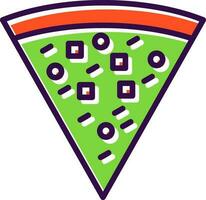 Pizza-Vektor-Icon-Design vektor