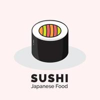 Sushi japanisches Essen Suhi Roll Icon vektor