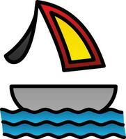 Surfen Boot Vektor Symbol Design