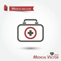medizinische Tasche Symbol vektor