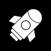 Raketenvektor-Icon-Design vektor