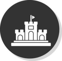 Sand Schloss Vektor Symbol Design