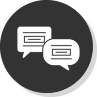 konversation vektor ikon design
