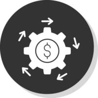 pengar förvaltning vektor ikon design