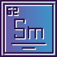 samarium vektor ikon design