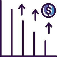 tillväxt vektor ikon design