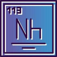 nihonium vektor ikon design