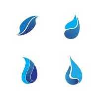 Wellen Strand Logo und Symbole Vorlage Symbole App blau vektor
