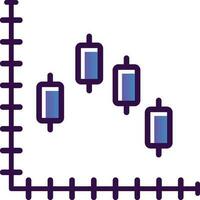 ljusstake Diagram vektor ikon design