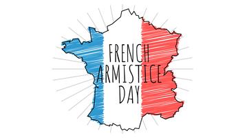 Herausragende französische Tag des Waffenstillstandes vektor