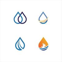 vatten droppe logotyp mall vektor vatten och våg ikon vektor abstrakt logo design vatten droppe och blå