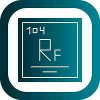 rutherfordium vektor ikon design