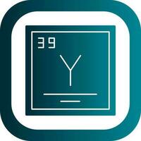 Yttrium Vektor Symbol Design