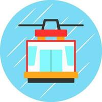 Seilbahn-Vektor-Icon-Design vektor