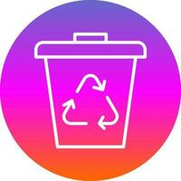 Abfall Behälter Vektor Symbol Design