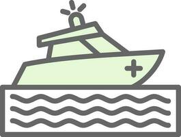 Rettung Boot Vektor Symbol Design