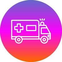 Krankenwagen-Vektor-Icon-Design vektor