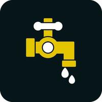 Wasserhahn-Vektor-Icon-Design vektor