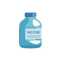 covid19-virusvaccin medicinflaska vektor