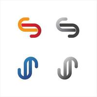 Business Corporate s Brief Logo Schriftart und Buchstaben s vektor