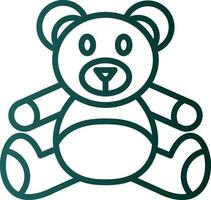 Teddybär-Vektor-Icon-Design vektor