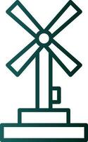 Windmühlen-Vektor-Icon-Design vektor