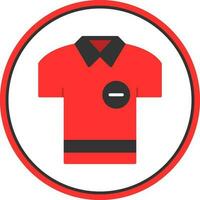 Poloshirt-Vektor-Icon-Design vektor