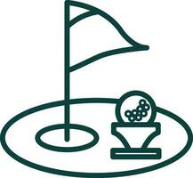 Golf Loch Vektor Symbol Design