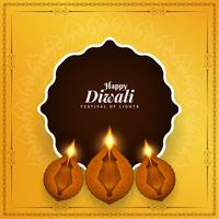 Abstrakter glücklicher Diwali indischer Festivalhintergrund vektor