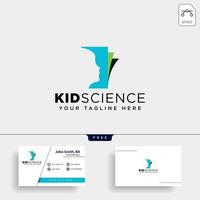 Kinder lernen oder Wissenschaft kreative Logo Vorlage Vektor-Illustration Symbol Element isoliert Vektordatei vektor