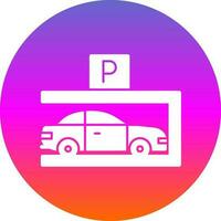 Parkplatz-Vektor-Icon-Design vektor