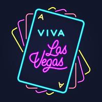 Las Vegas-Kasino-Retro- Broadway-Art-Nachtbeschriftungs-Typografie vektor