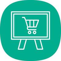 Online-Shopping-Vektor-Icon-Design vektor