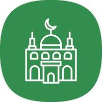 Moschee-Vektor-Icon-Design vektor