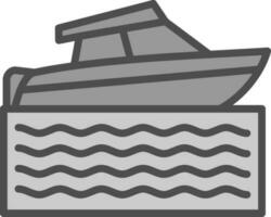 Geschwindigkeit Boot Vektor Symbol Design