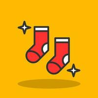 Socken-Vektor-Icon-Design vektor